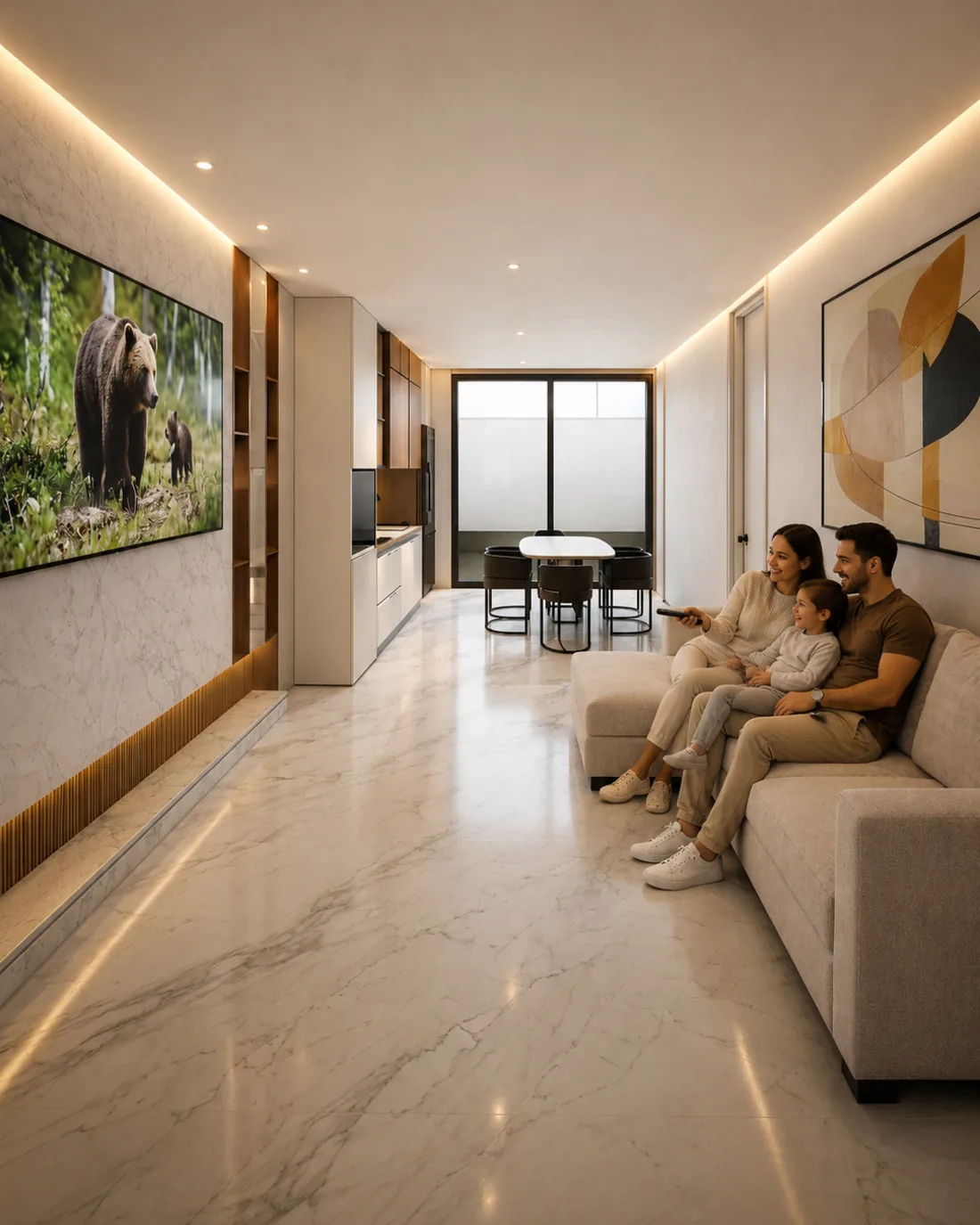 Interior del Modelo 1 de AP Home